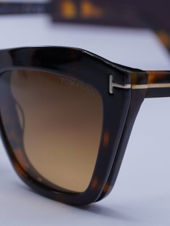 Tom Ford FT5971-B 052 Cat Eye Eyeglasses - Dark Havana 54mm main image 5